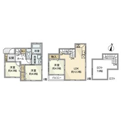 上用賀戸建の物件間取画像